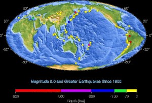 great quakes since 1900 - USGS