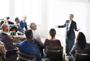 self-introduction speech to a group - reduced shutterstock_370498442