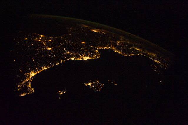 Mediterranean Riviera at night 2