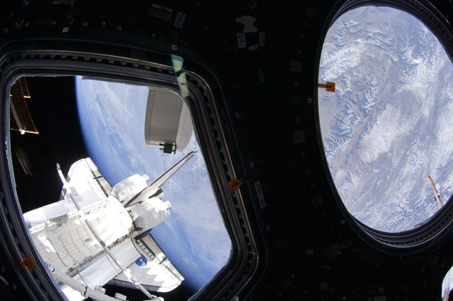 STS 130 and China on earth